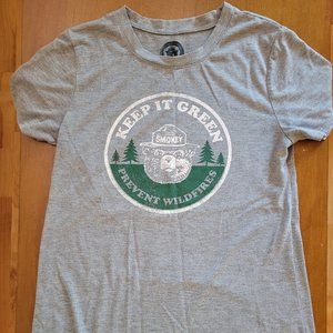Keep it Green Smokey the Bear Shirt - size small